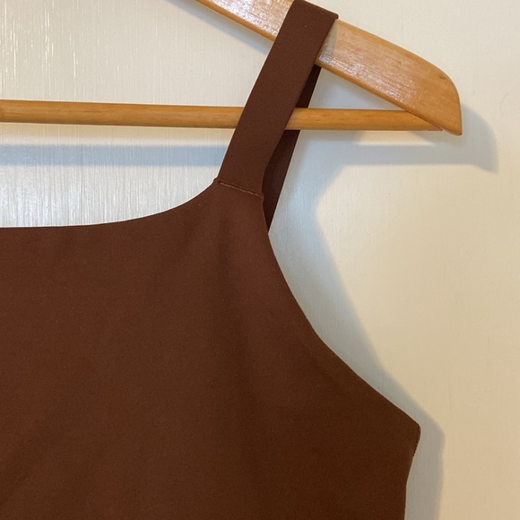 girlfriend collective 🤎 Mia compression bra top sports bra - size L in EUC - Picture 4 of 10